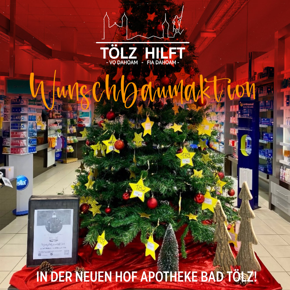 Bad Tölz Wunschbaumaktion in der Neuen Hof Apotheke!